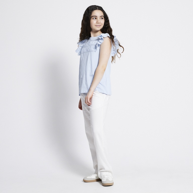 Broderie Frill Top "Kira"